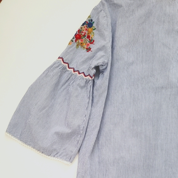 Philosophy Embroidered Dress With Bell Sleeves - Picture 12 of 12